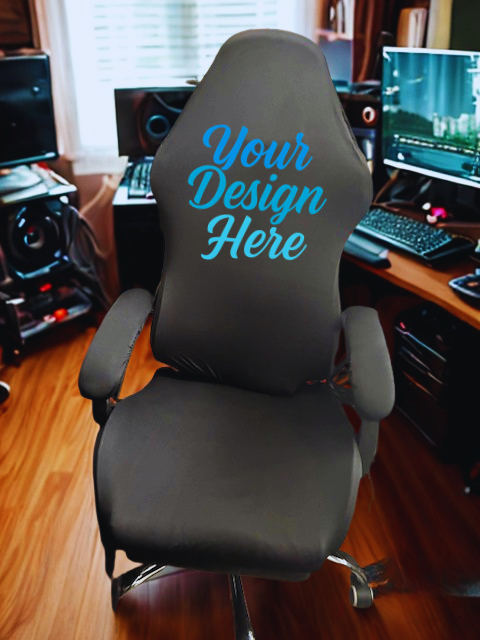 Custom Chair Cover for Office & Gaming with Logo Personalization